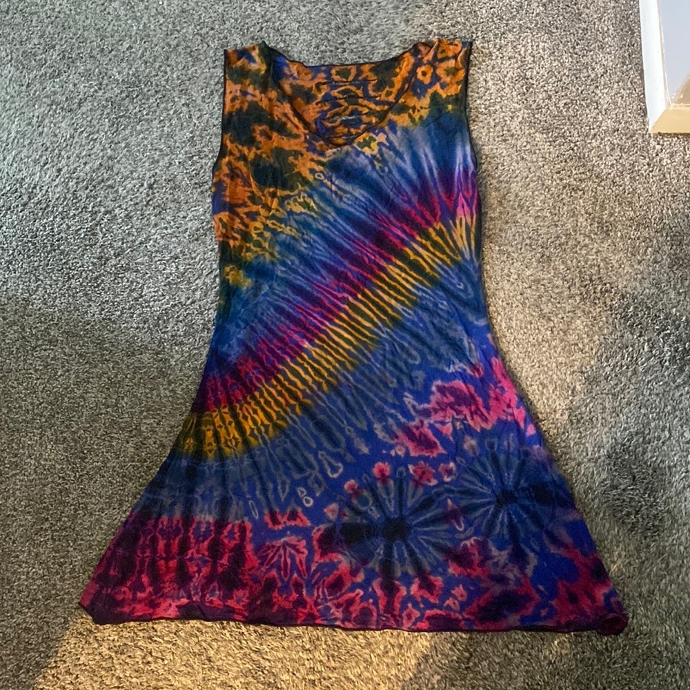Boho Tie Dye Dress Handmade